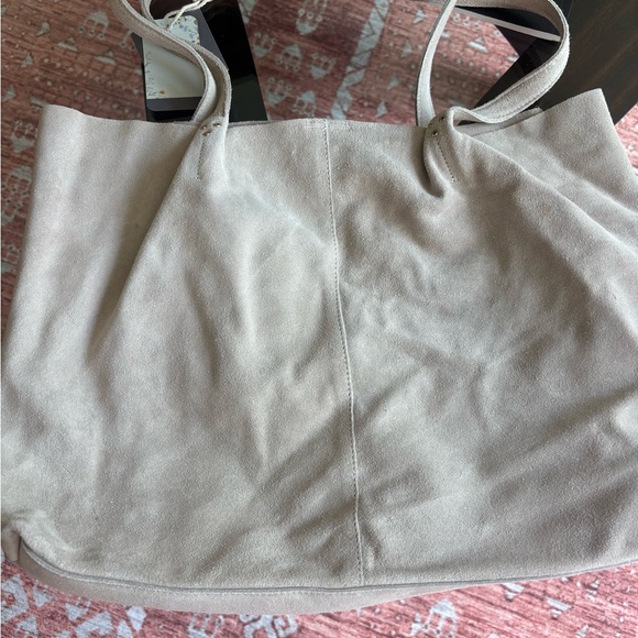 Haute Hippie Taupe Suede Shoulder Bag - Picture 7 of 7